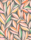 Flowing Leaves in Pink Sunset Pastels