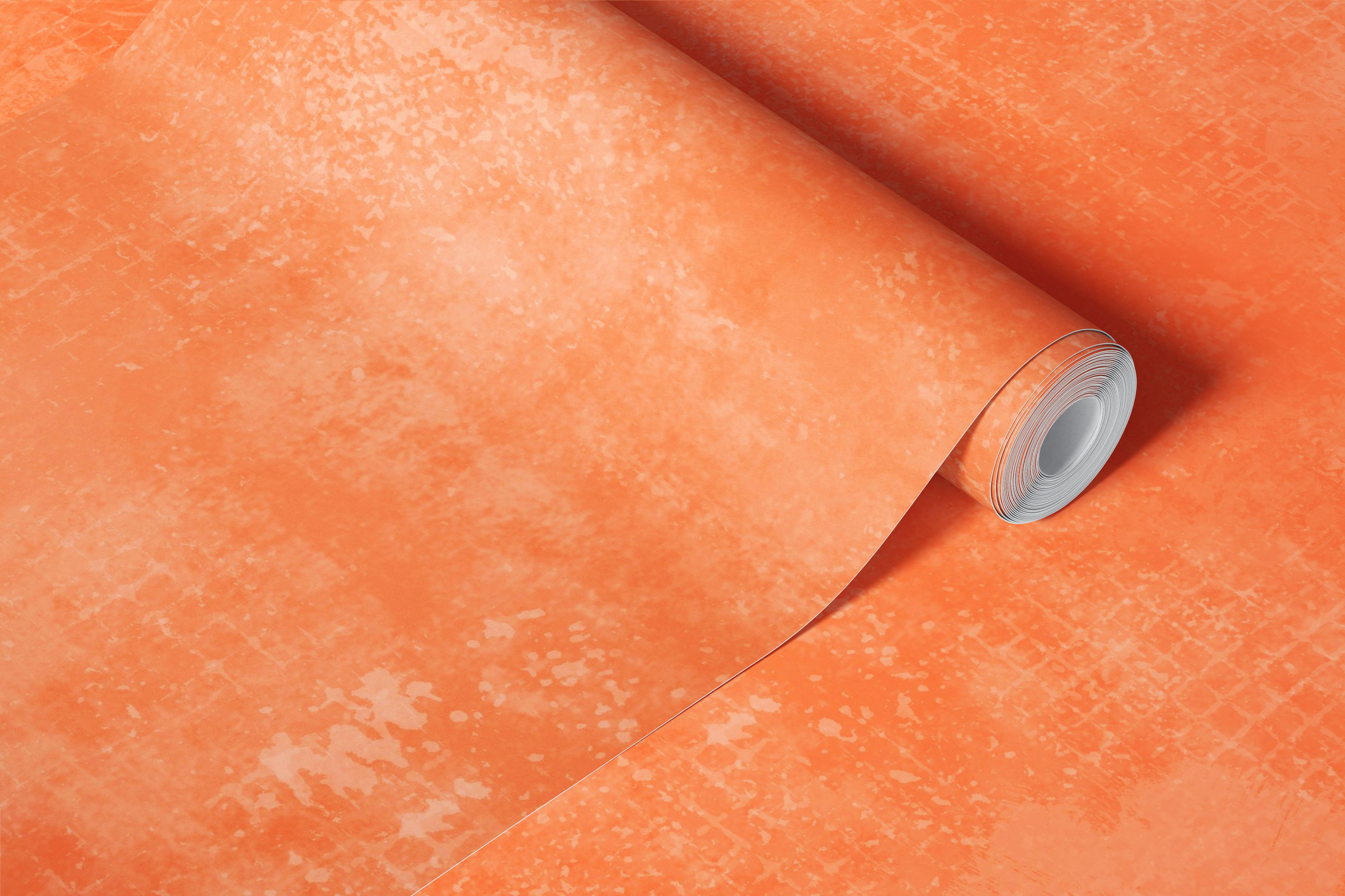 Coral abstract wallpaper in a modern room
