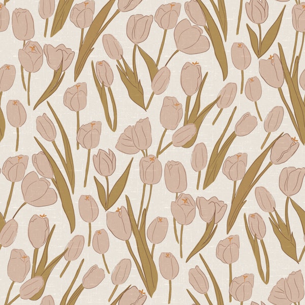 Blush Pink Tulip Garden