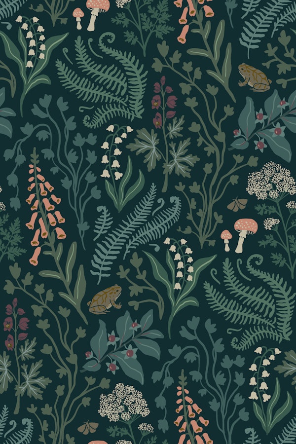 Dark Green Forest Witchy Botanicals