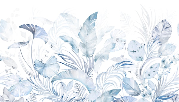 tropical plants blue