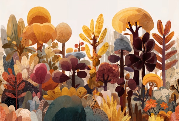 Vibrant Autumn Forest