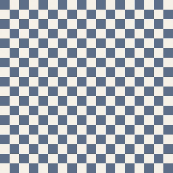 Coastal Blue Checker Squares