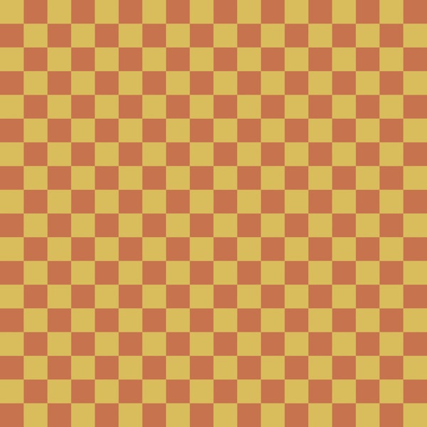 Mustard and Terracotta Checks