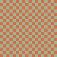 Midcentury Olive Terracotta Checks tapet