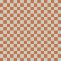 Midcentury Terracotta Checks tapet