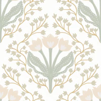 Art Nouveau Tulip Damask tapet