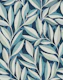 Indigo Blue Denim Leaf Silhouette