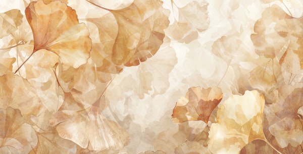 Sepia Ginkgo Leaf Canopy