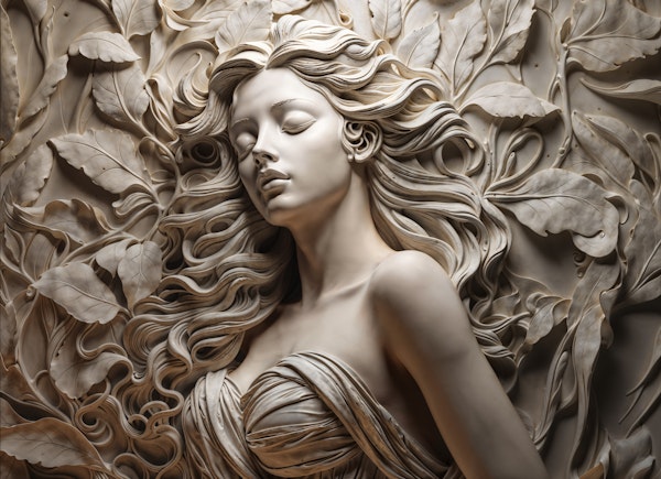 Ivory Goddess Relief