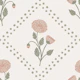 Soft Botanical Chrysanthemum Dotty Green