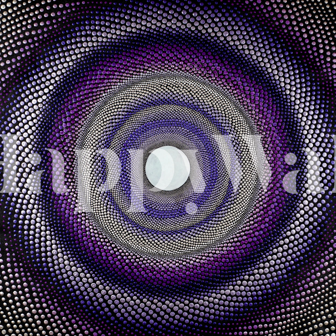 Carta da parati design Purple Tunnel in una stanza