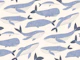 Whimsical Whales - Blue and White Bathroom