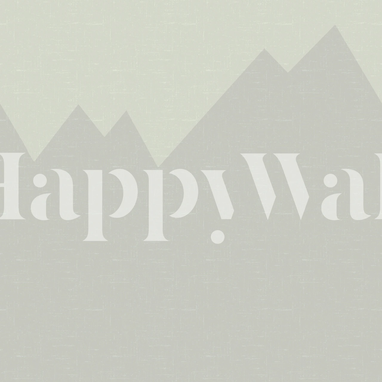 Muted mountain wallpaper in a Scandinavian room