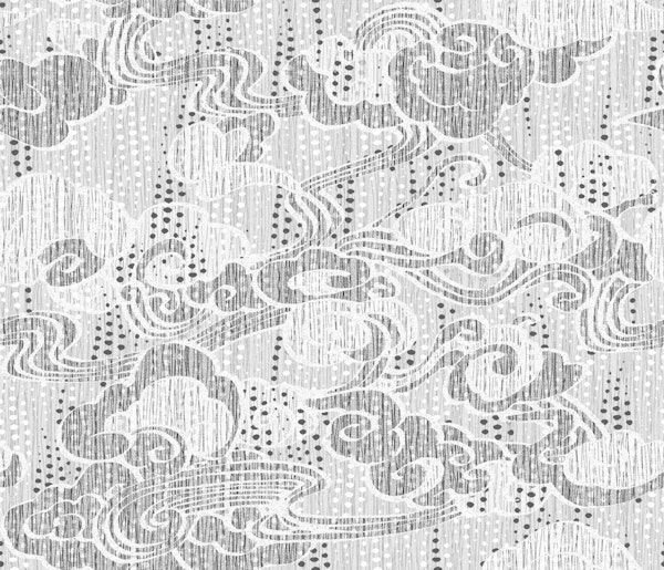 Japanese Clouds neutral gray