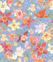 Aquilegia garden - 1 wallpaper