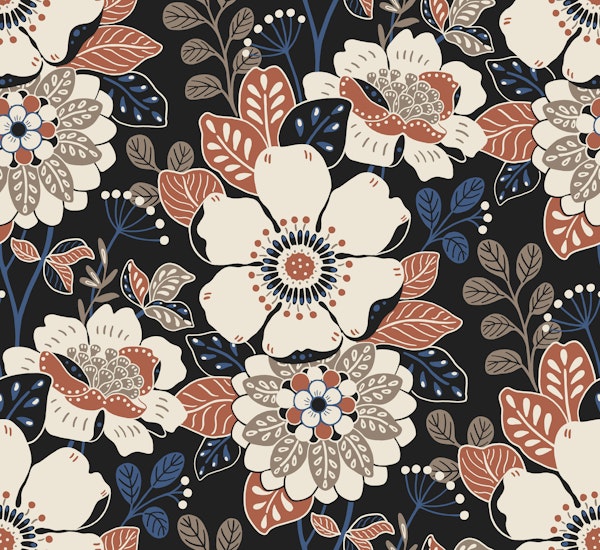 Dark Nordic Moody Floral