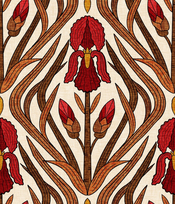 Art Nouveau Iris