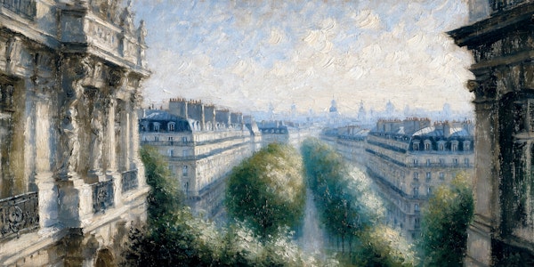 Paris Rooftops Morning Haze