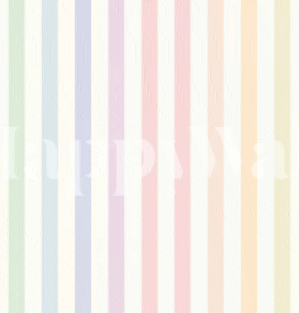 Pastel vertical striped wallpaper in a bright room