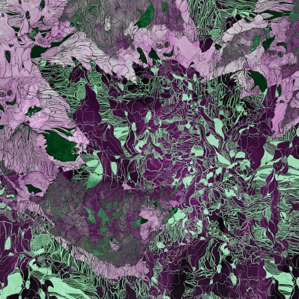 Neon Botanical Tangle