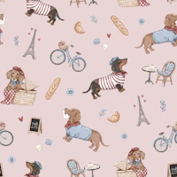 Oui Oui Weenie - rose behang