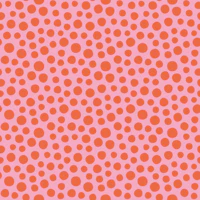 Boho Minimal Dots Red carta da parati