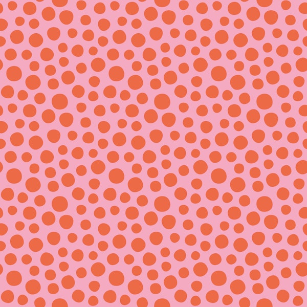 Boho Minimal Dots Red