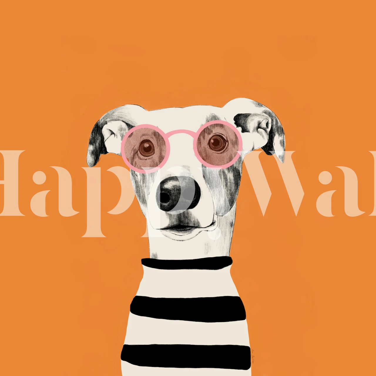 Cool Greyhound With Round Shades wallpaper
