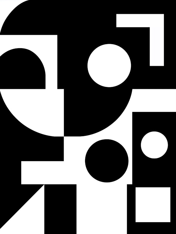 Bold Black White Geometry