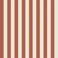 Terracotta and Cream Stripes - Medium wallpaper