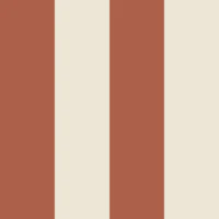 Terracotta and Cream Stripes - Wide wallpaper