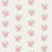 Lavina Shabby Chic Stripe Pink wallpaper
