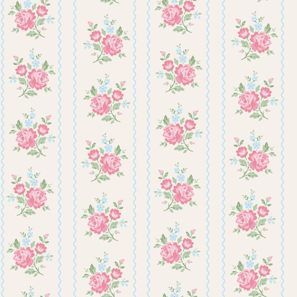 Lavina Shabby Chic Stripe Pink
