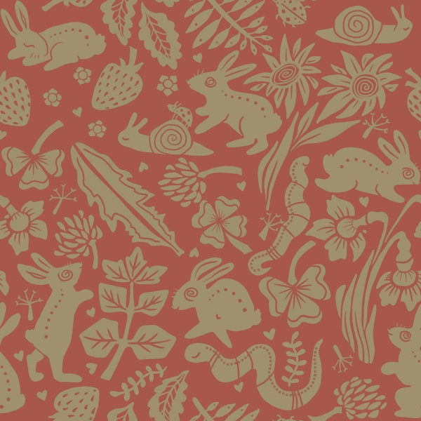 Folk Art Rabbits and Snails