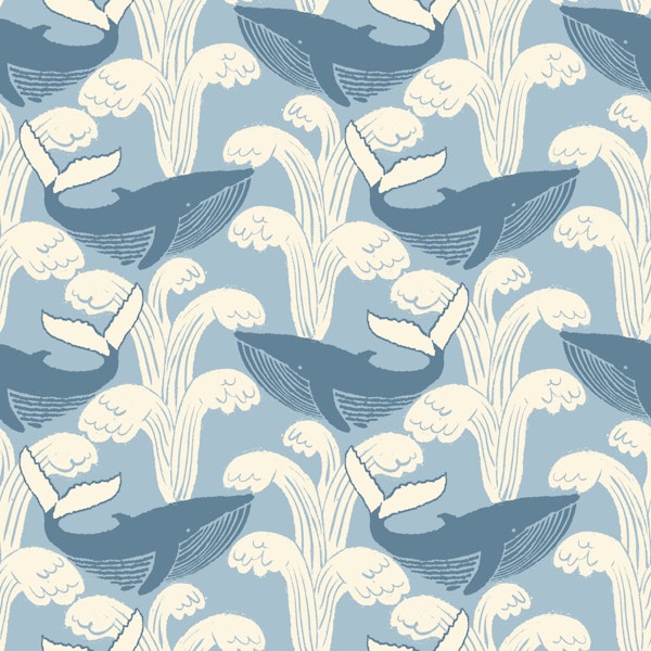 The Humpback Whale - Light Blue