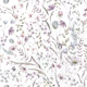Mauve Flower Delirium - white large