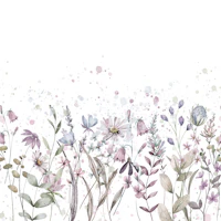 Floral border Delirium c wallpaper