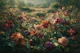 Sunlit Rose Garden Dreamscape