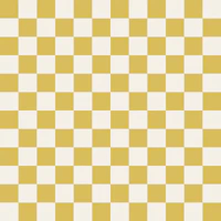 Mustard Cream Checkerboard tapeet