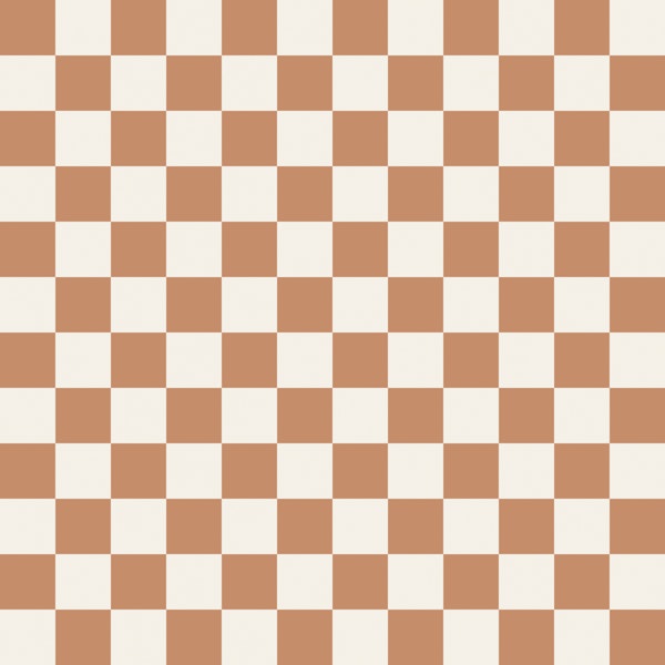 Soft Clay and Ivory Checks