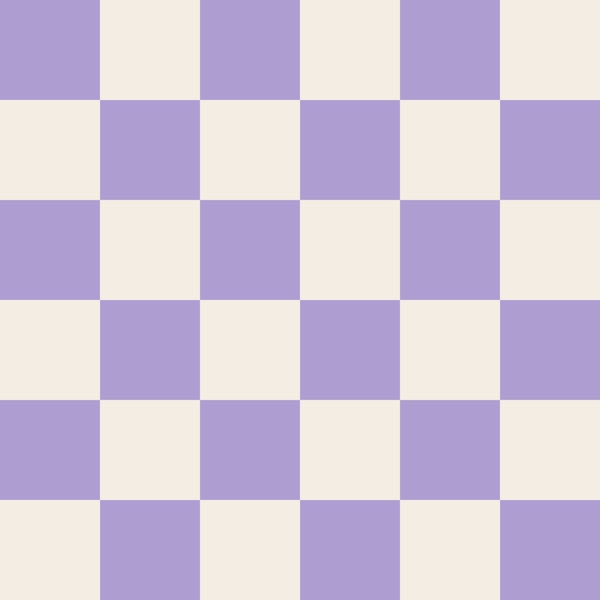 Lavender Cream Checkerboard