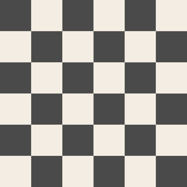 Retro Black and Cream Checker