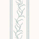 Leafy Vine & Double Stripes - Dusty Blue