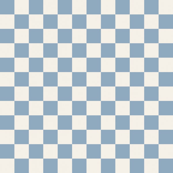Powder Blue Checkerboard