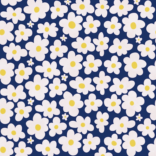 Navy Daisy Scatter
