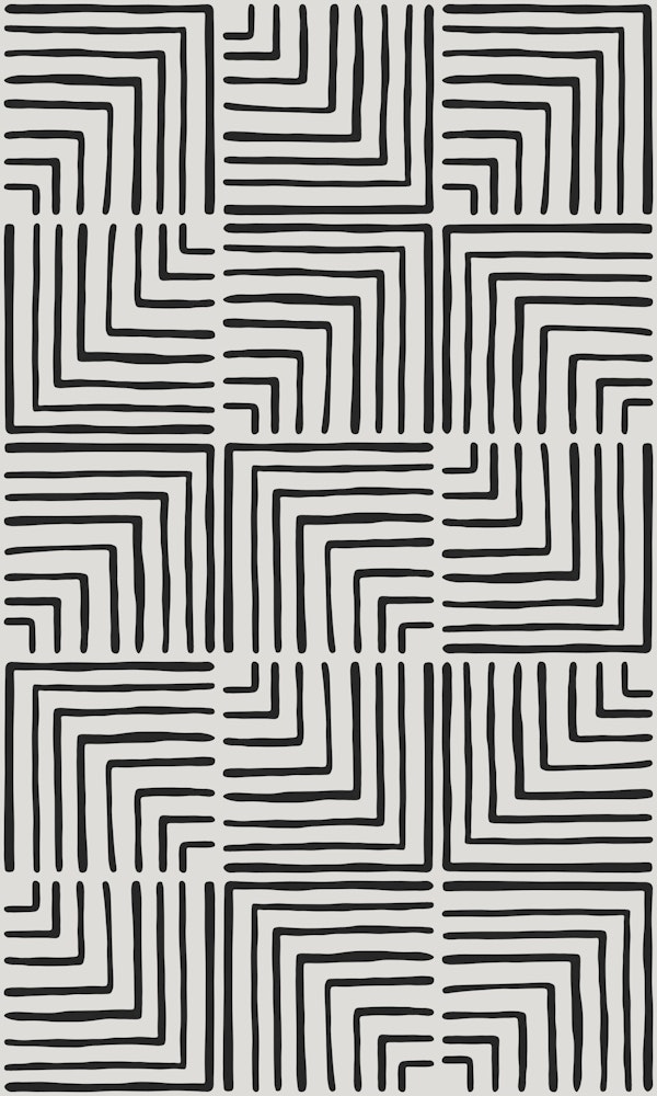 Bold Black Maze Lines