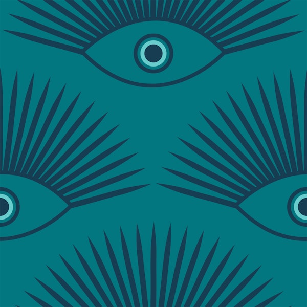 Art Deco Eye - Turquoise