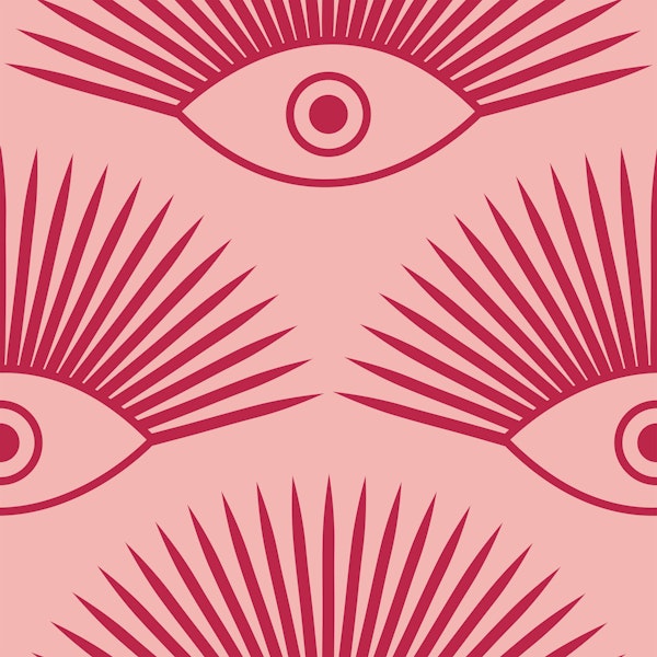 Art Deco Eye - Pink