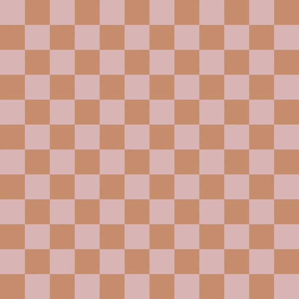 Blush and Tan Checkerboard